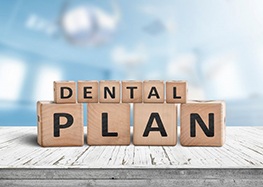 Blocks spell ‘dental plan’