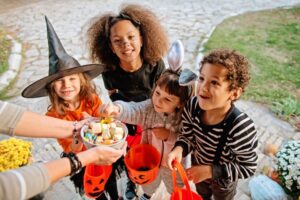 Kids going trick-or-treating